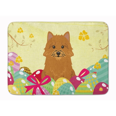 Carolines Treasures Easter Eggs Norwich Terrier Machine Washable Memory Foam Mat BB6020RUG